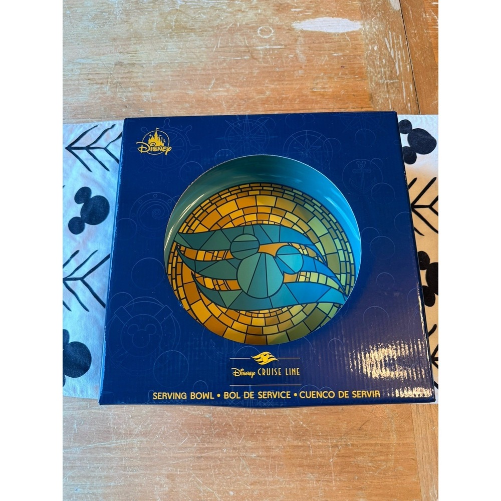 Disney Parks 2025 Disney Cruise Line Mickey Mouse Mosaic Serving Bowl New DCL